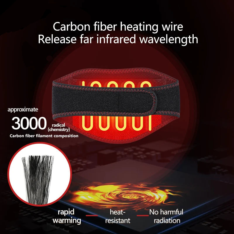 Electric Heated Neck Support Vibration Massager Hot Compress Relieves Joint Fatigue Discomfort 3-Level Timer USB Port,Family Use